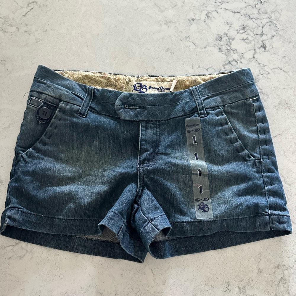Boom Boom Jeans Dark Blue Jean Shorts